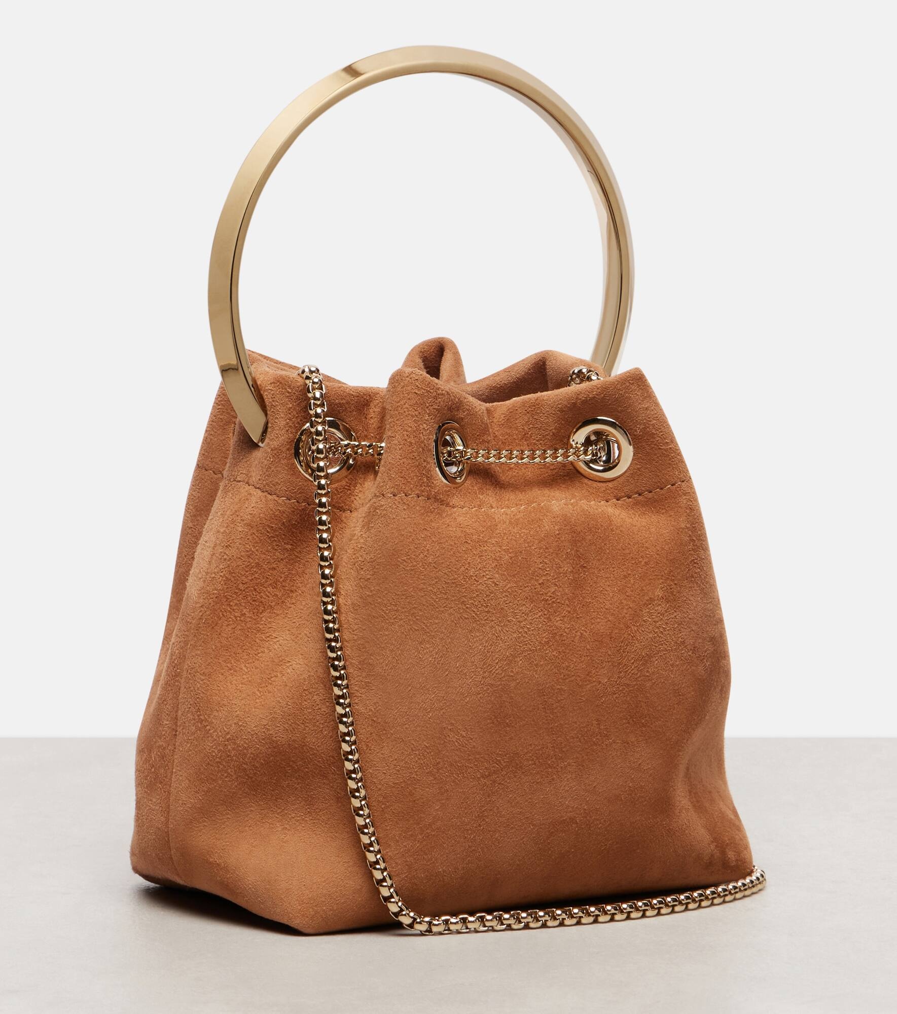 Bon Bon Small suede tote bag - 4
