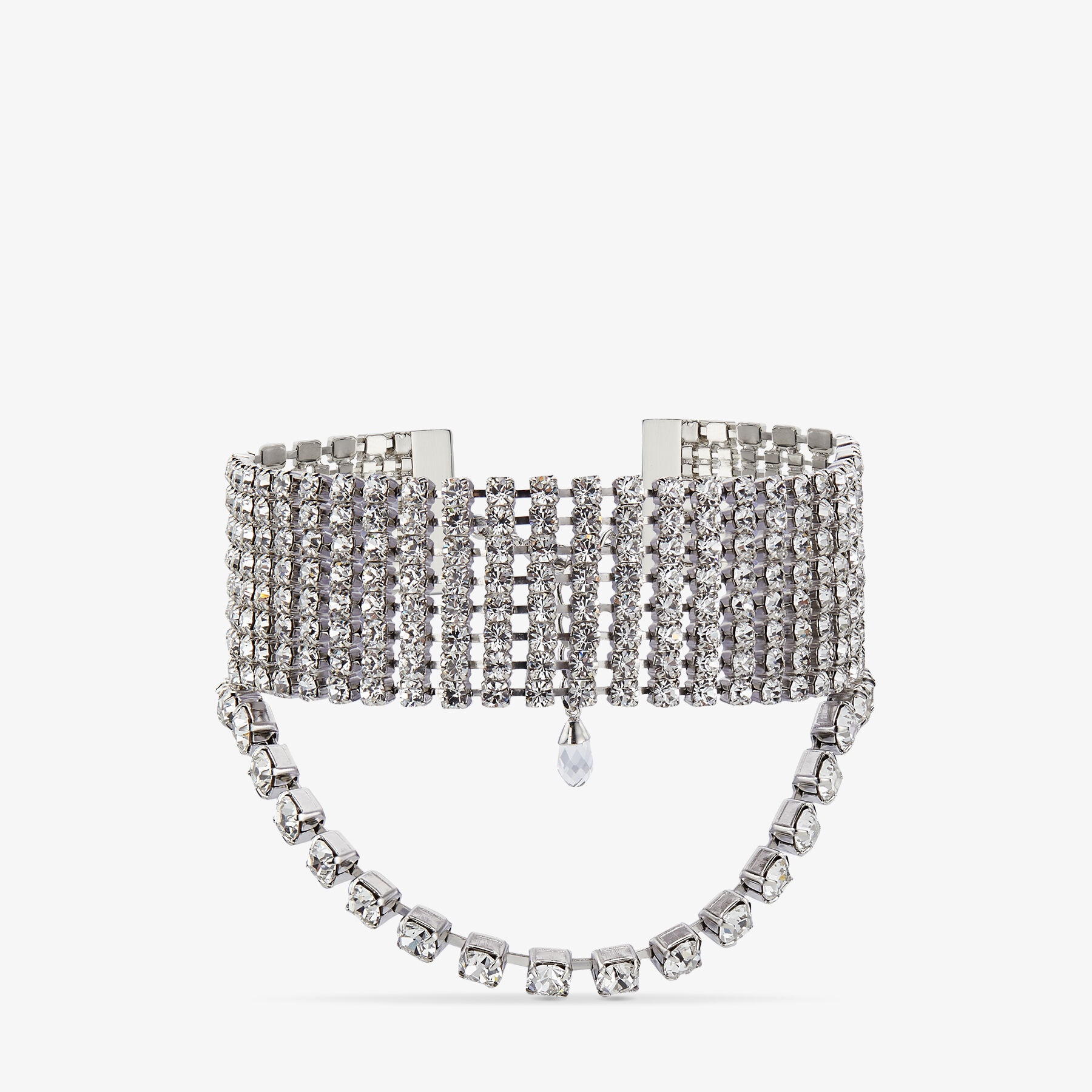 Saeda Bracelet
Silver-Finish Crystal Mesh Bracelet - 1