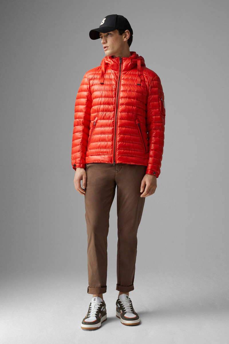 BOGNER Loke lightweight down jacket in Coral outlook