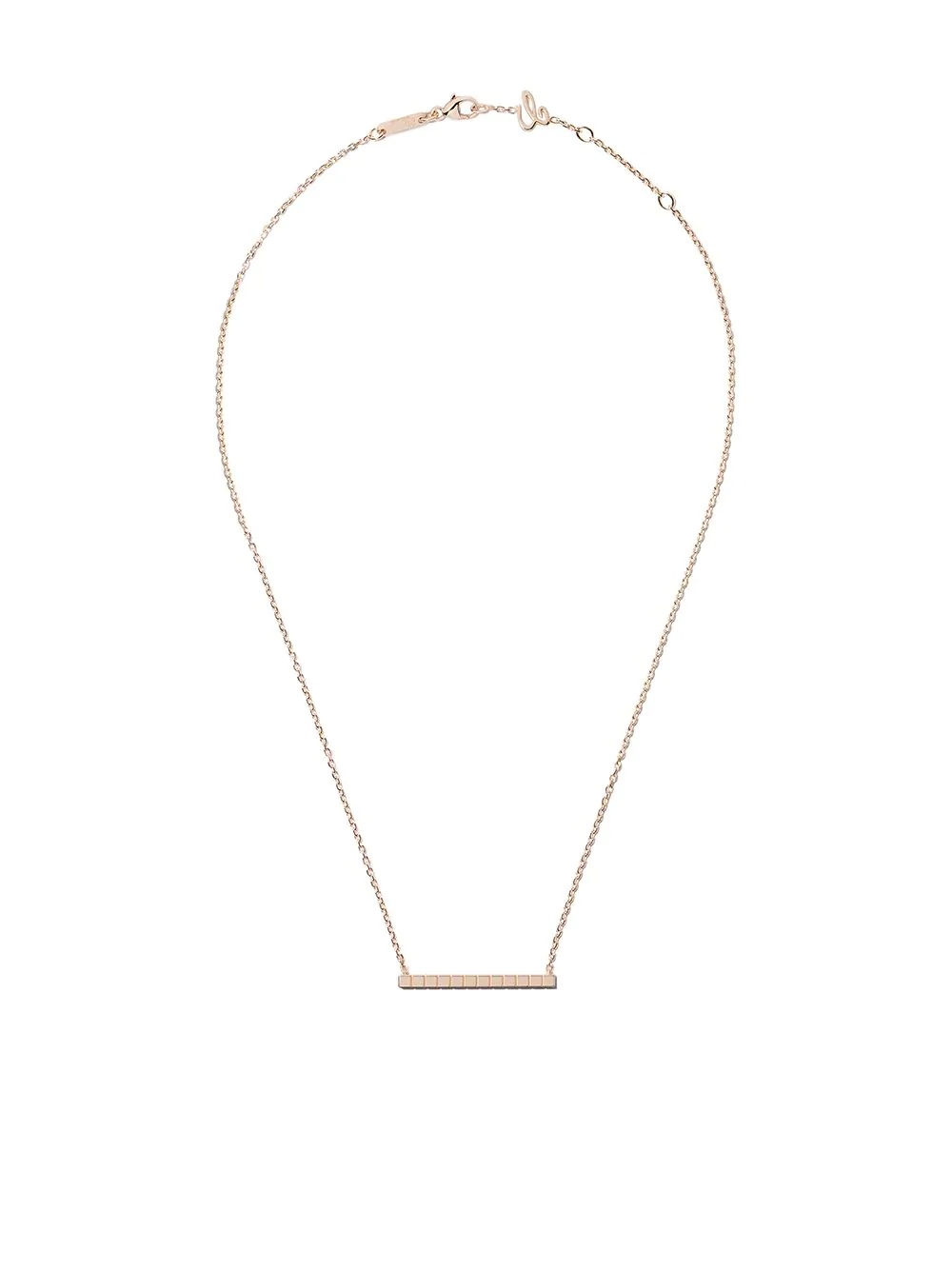 18kt rose gold Ice Cube necklace - 1