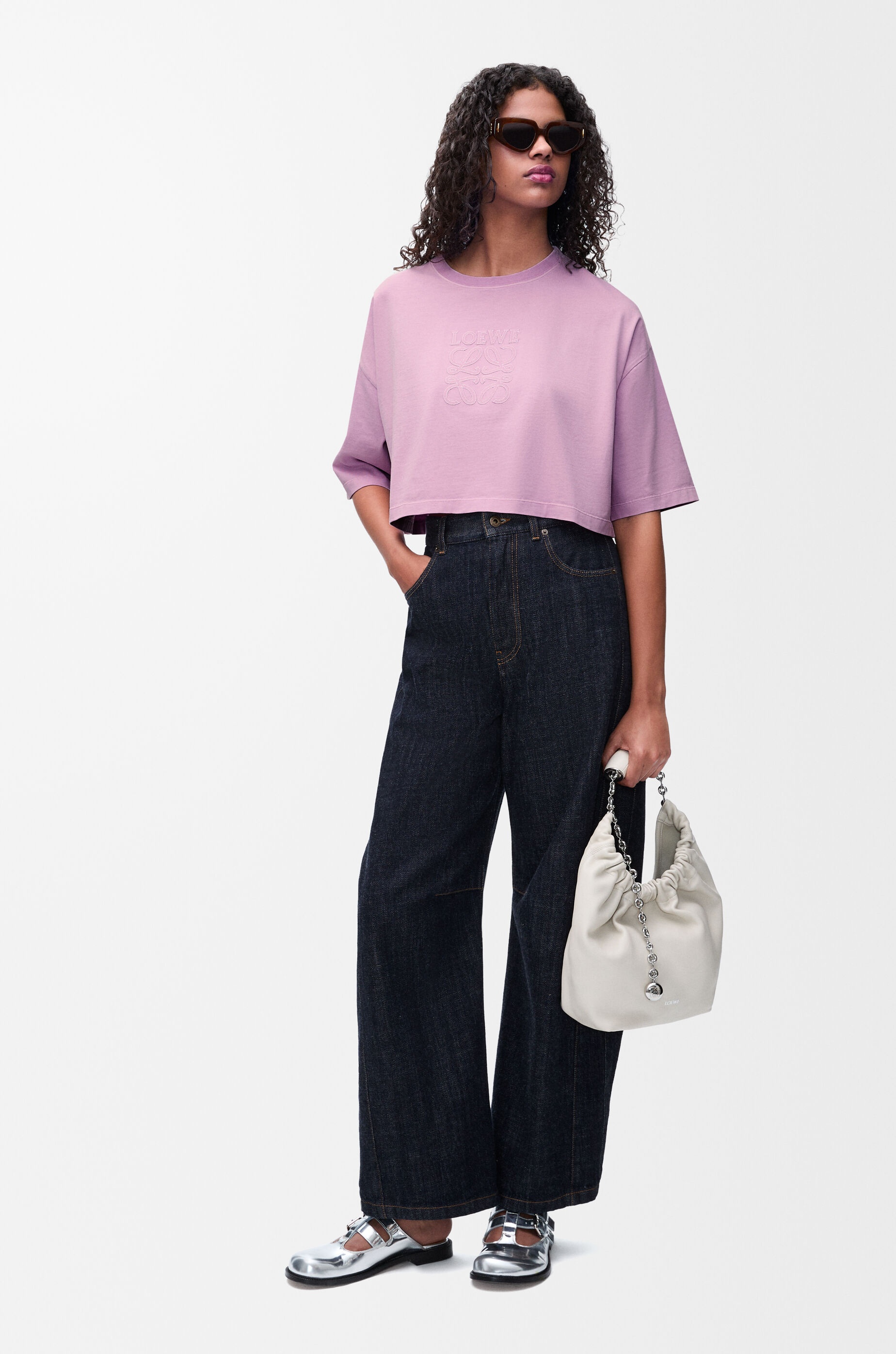 Cropped T-shirt in cotton - 2