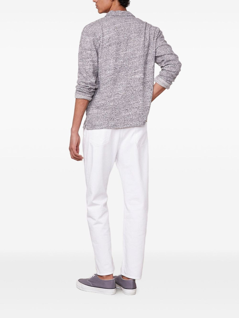 OFFICINE GÉNÉRALE Bryan speckled long-sleeve shirt outlook