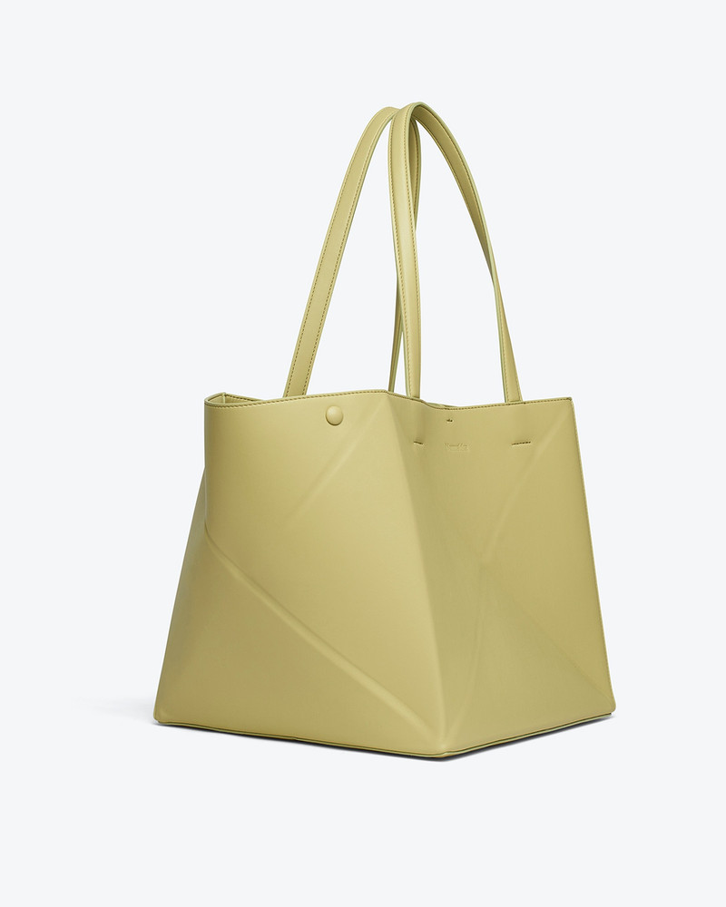 Nanushka THE ORIGAMI TOTE - Alt-nappa tote - Lime outlook