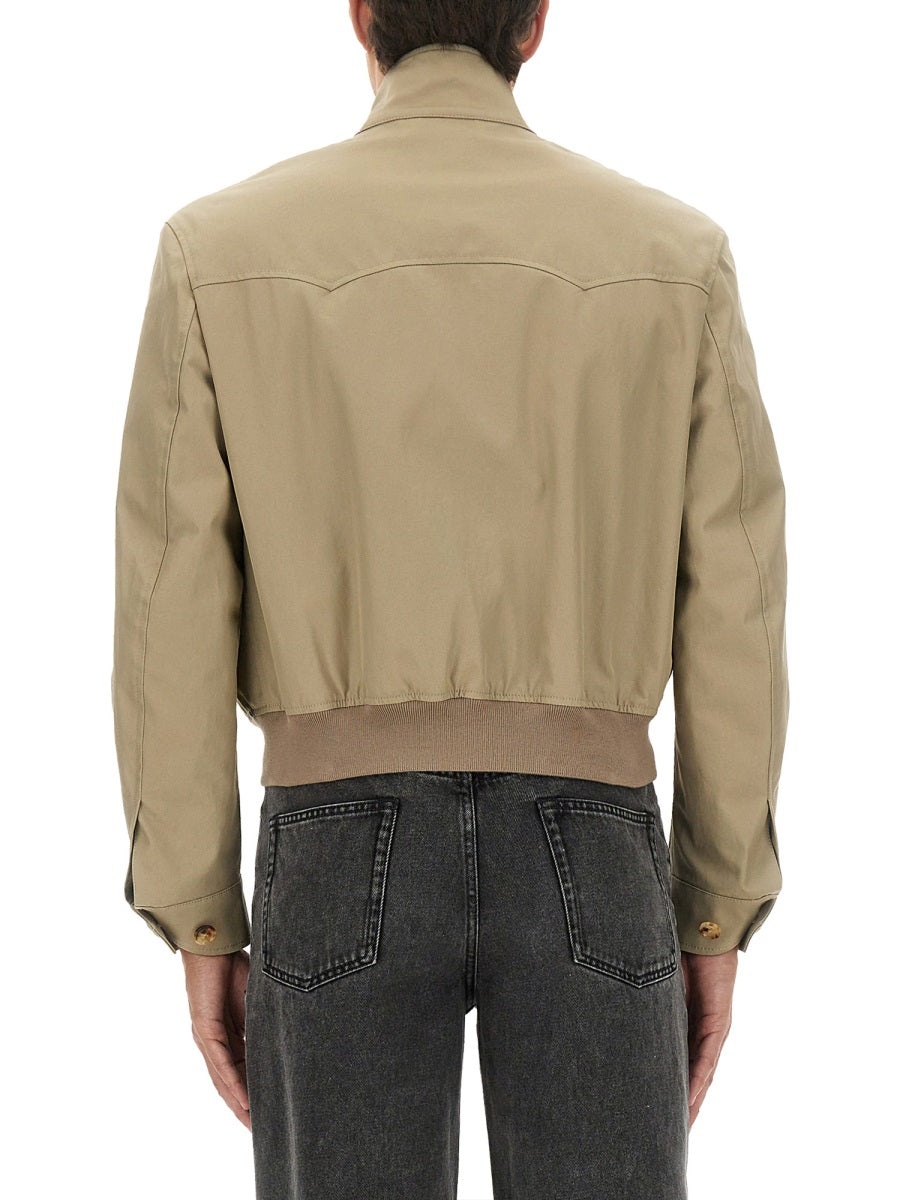 Alexander Mcqueen Men Harrington Cropped Jacket - 2