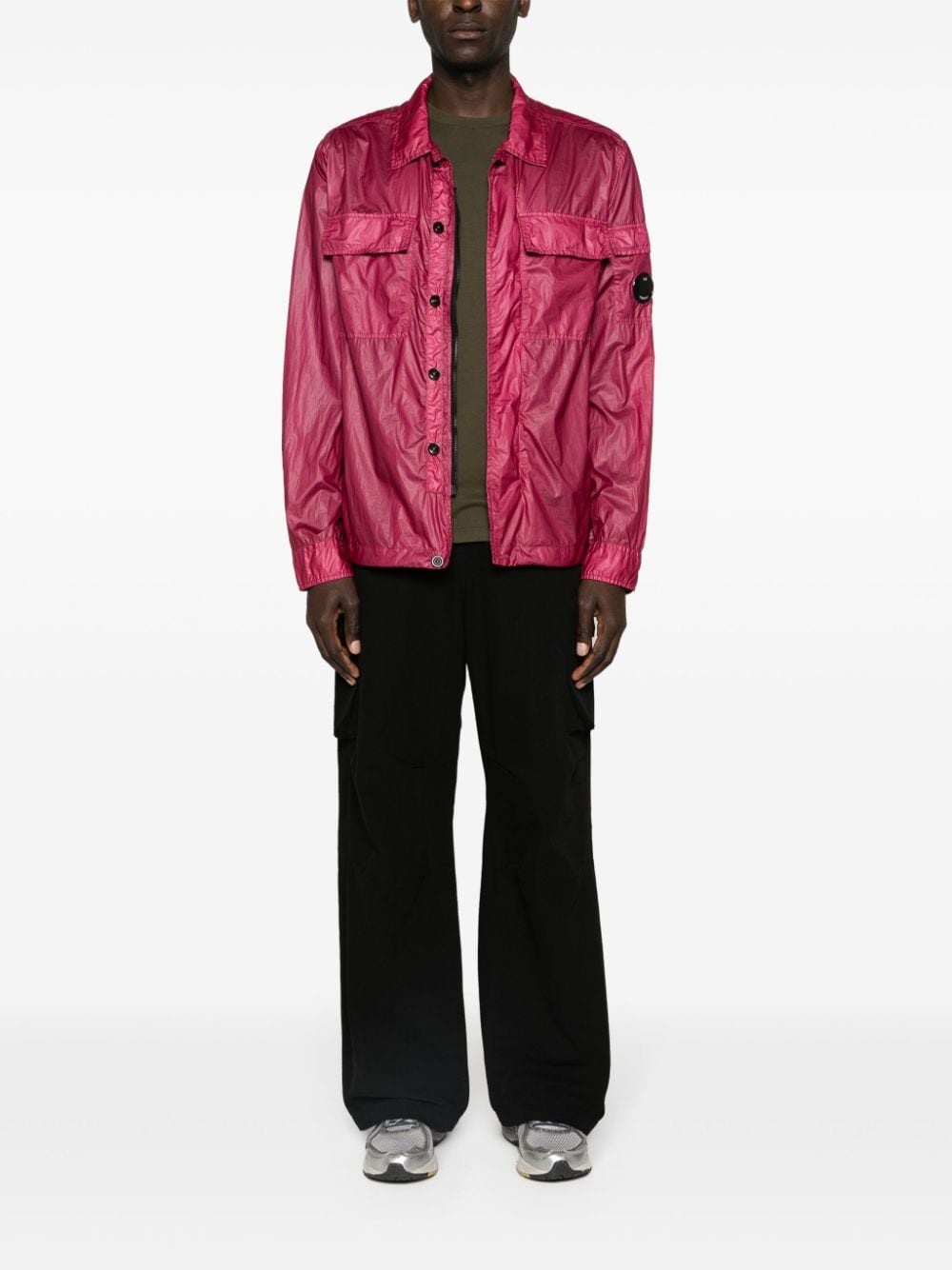 Taylon L goggles-detailed shirt - 2