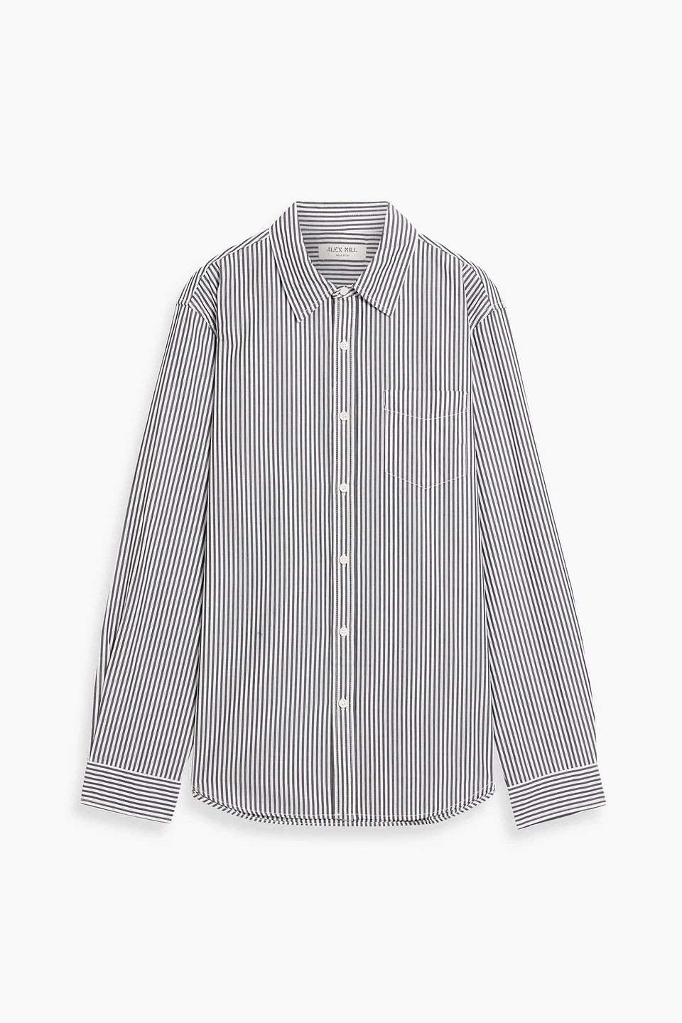 Mill striped cotton-poplin shirt - 1