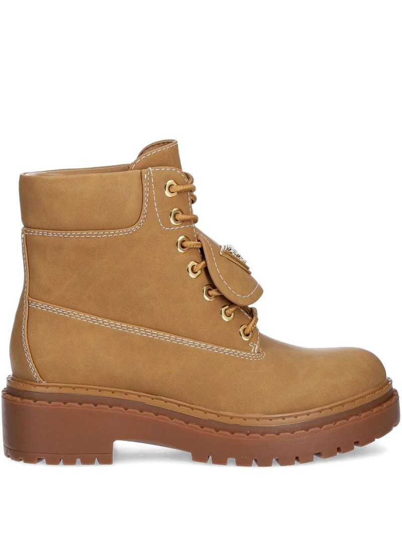 logo-plaque lace-up boots 1