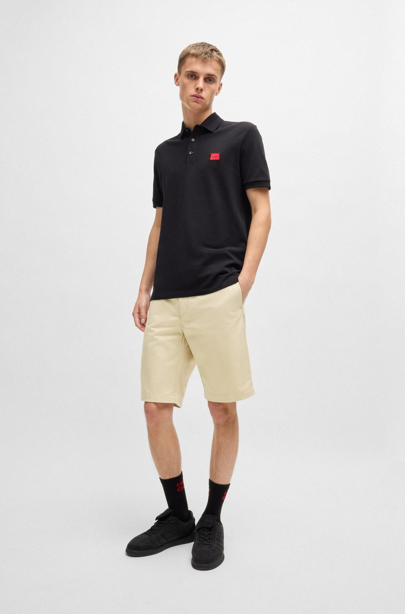 HUGO REGULAR-FIT SHORTS WITH SLIM LEG AND BUTTONED POCKETS outlook