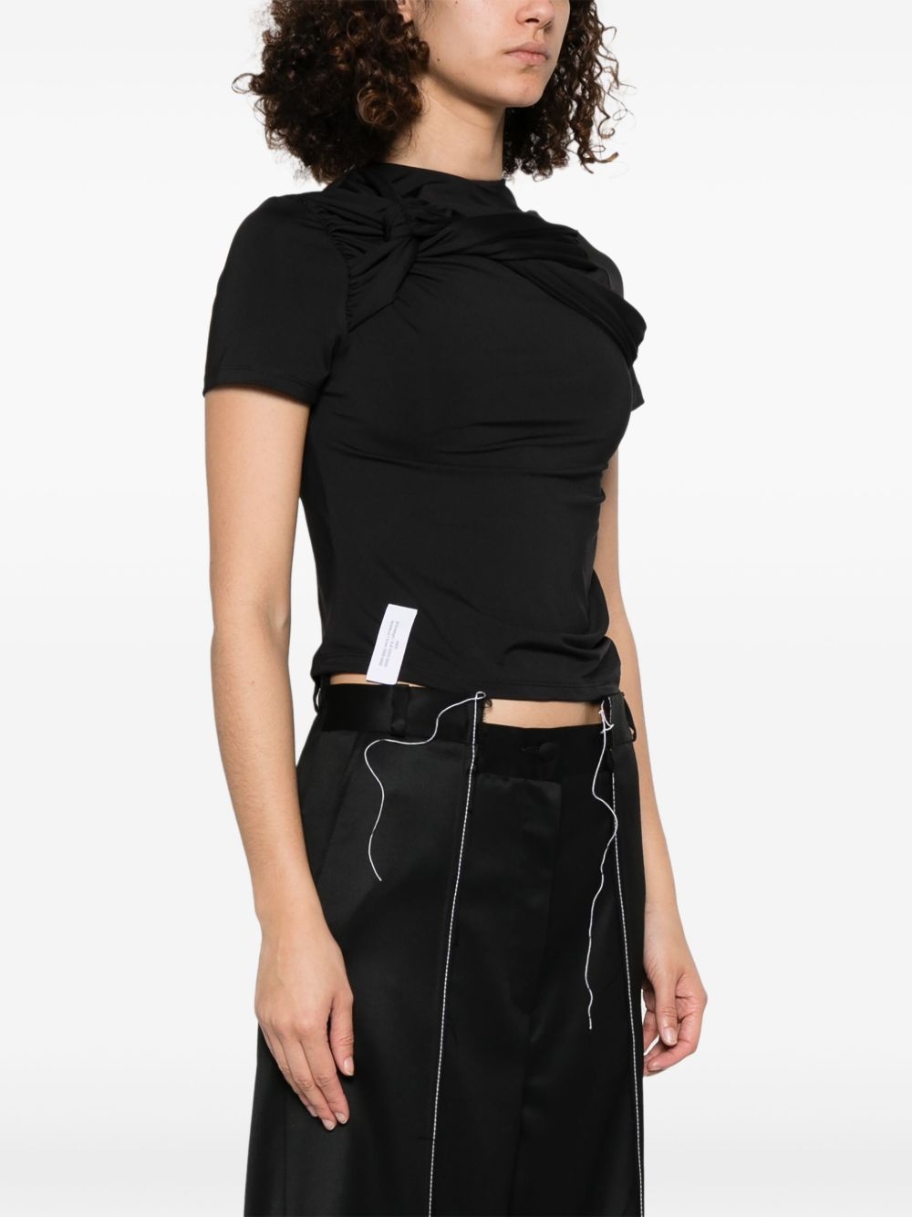 twisted knot T-shirt - 3