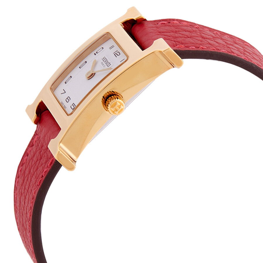 Hermes Heure H Quartz White Dial Ladies Watch 040887WW00 - 2