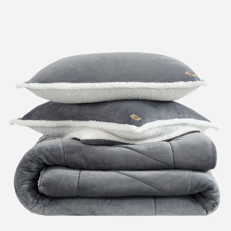 ® Avery Comforter Set Twin/TXL Polyester Bedding in Seal Grey 1