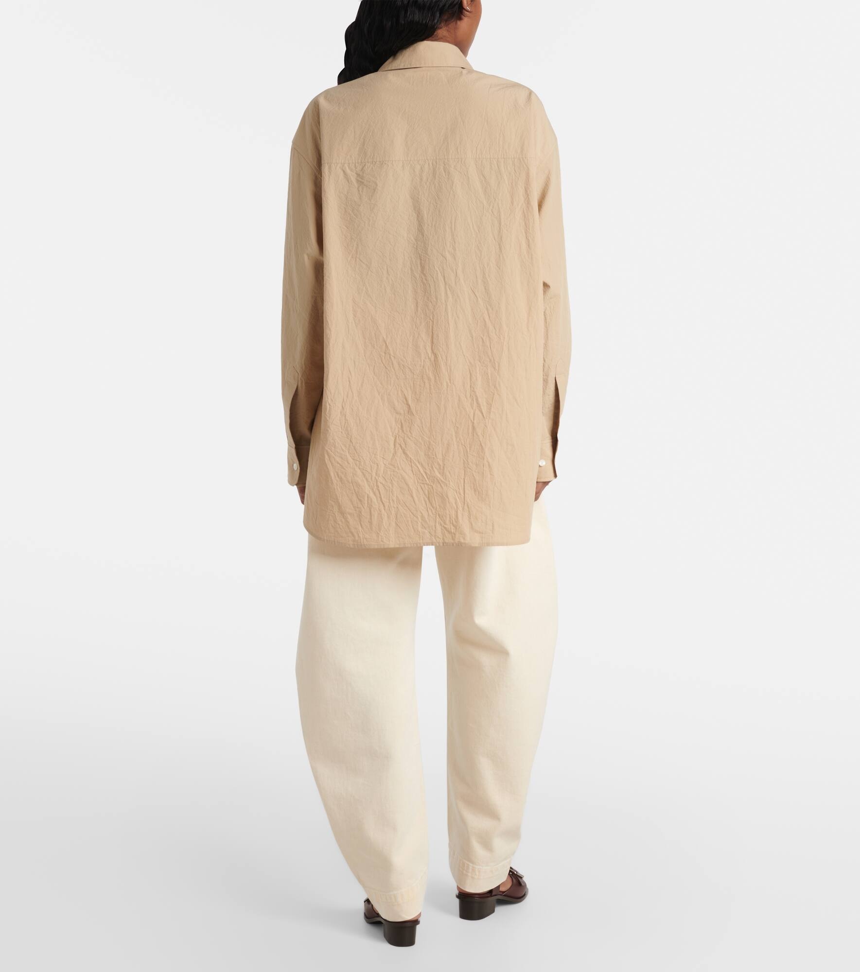 Tie-detail cotton shirt - 3