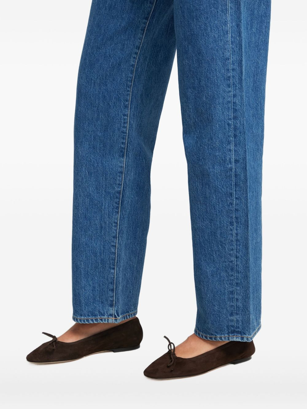 bow suede ballet flats - 5