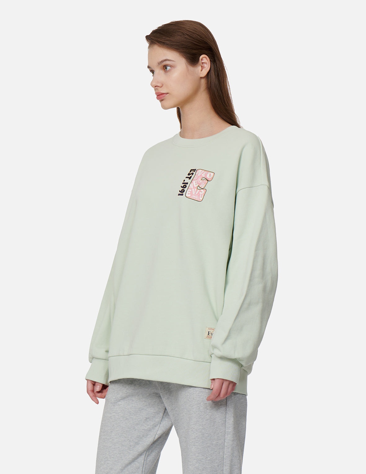 Zip-up Daruma and Fortune Cat Print Sweatshirt - 8