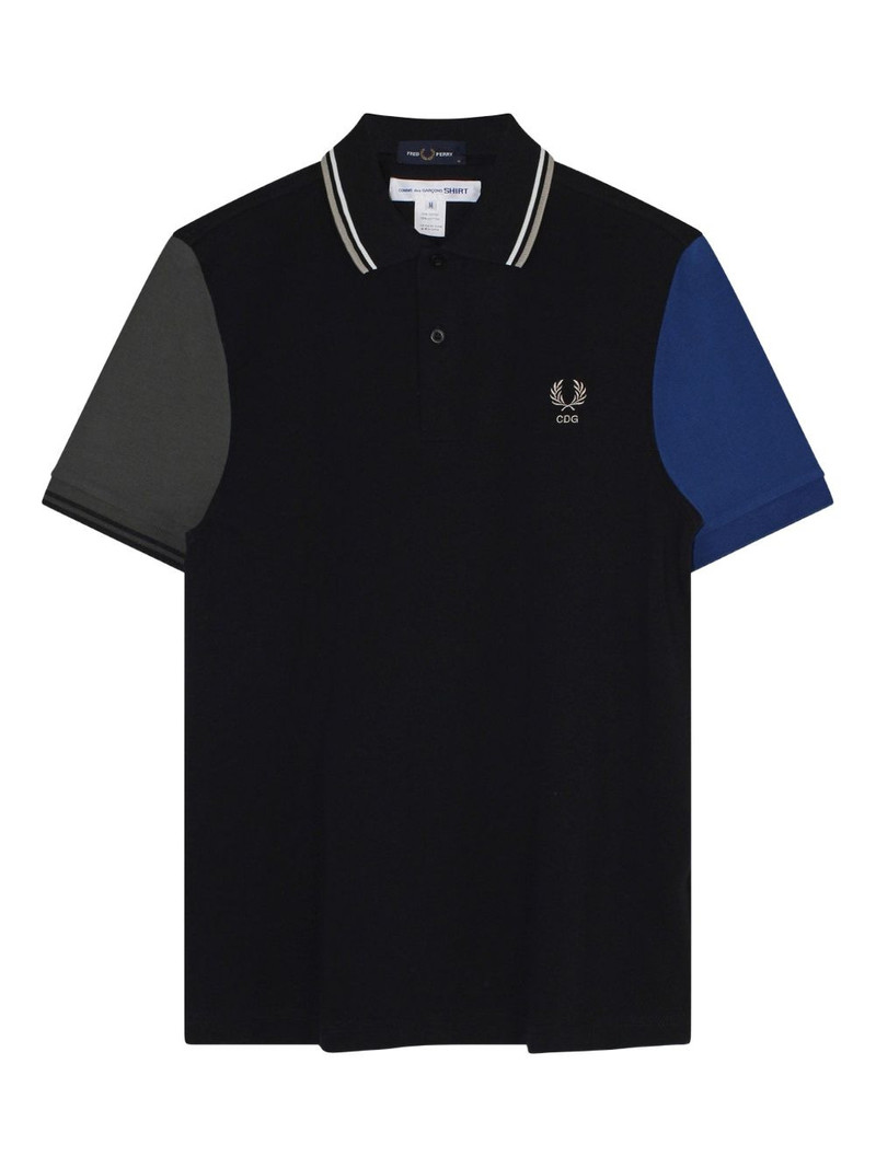 x Fred Perry colour-block short-sleeve polo shirt 1