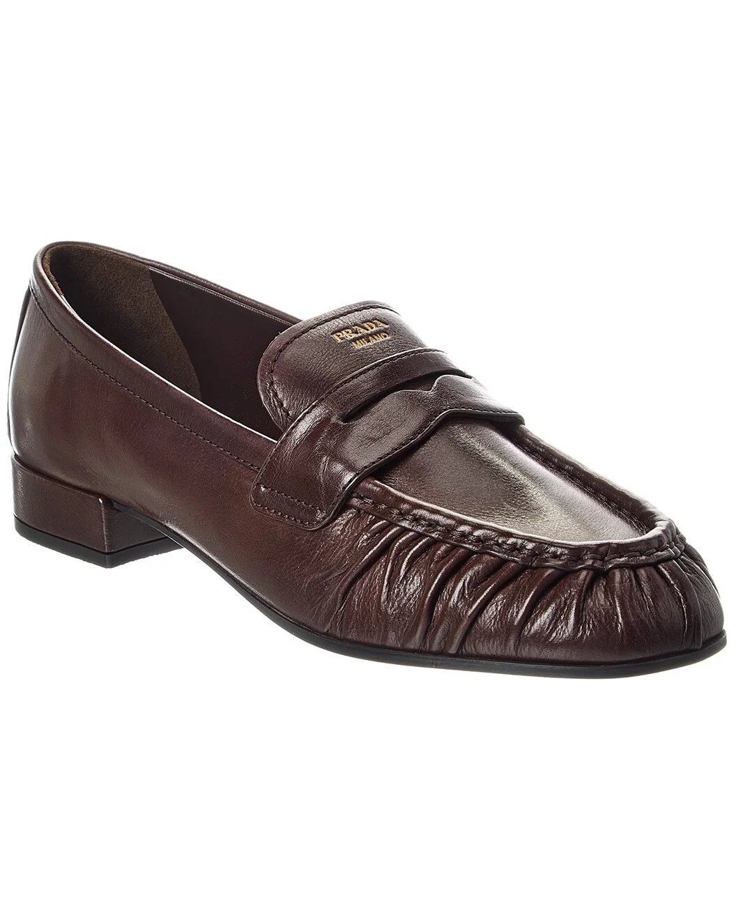 Prada Logo Leather Loafer - 1