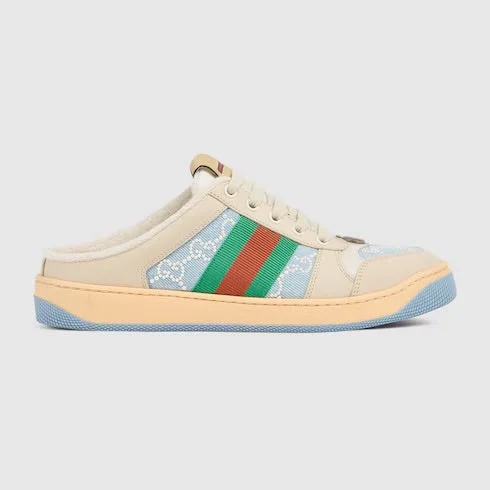Gucci Pearl Screener Mule Sneakers - 1