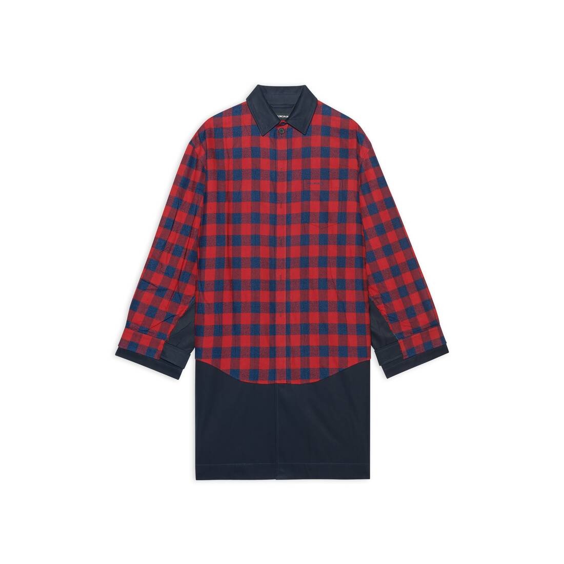 Men's Patched Carcoat in Indigo - 1