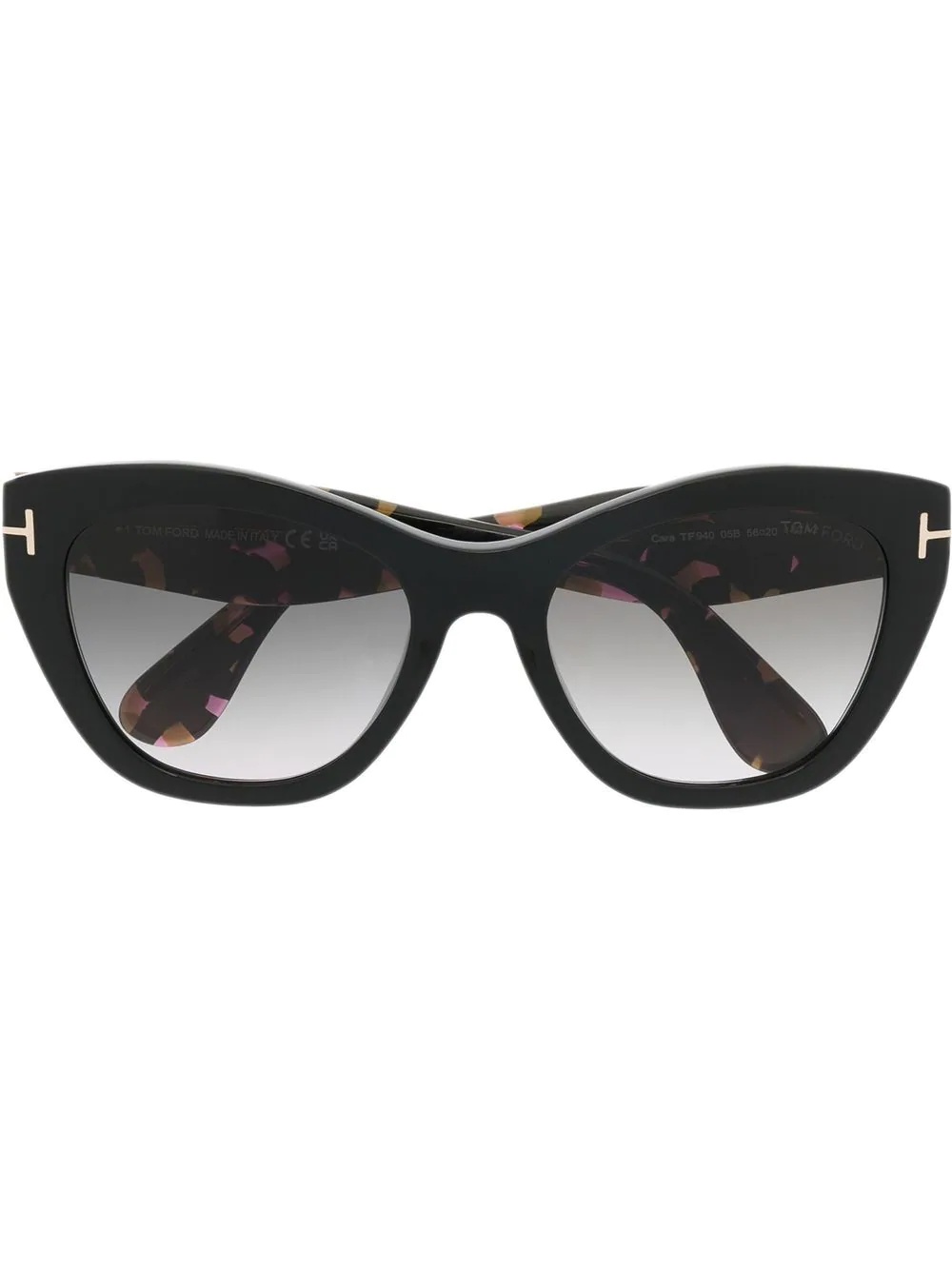 tortoiseshell cat-eye sunglasses - 1