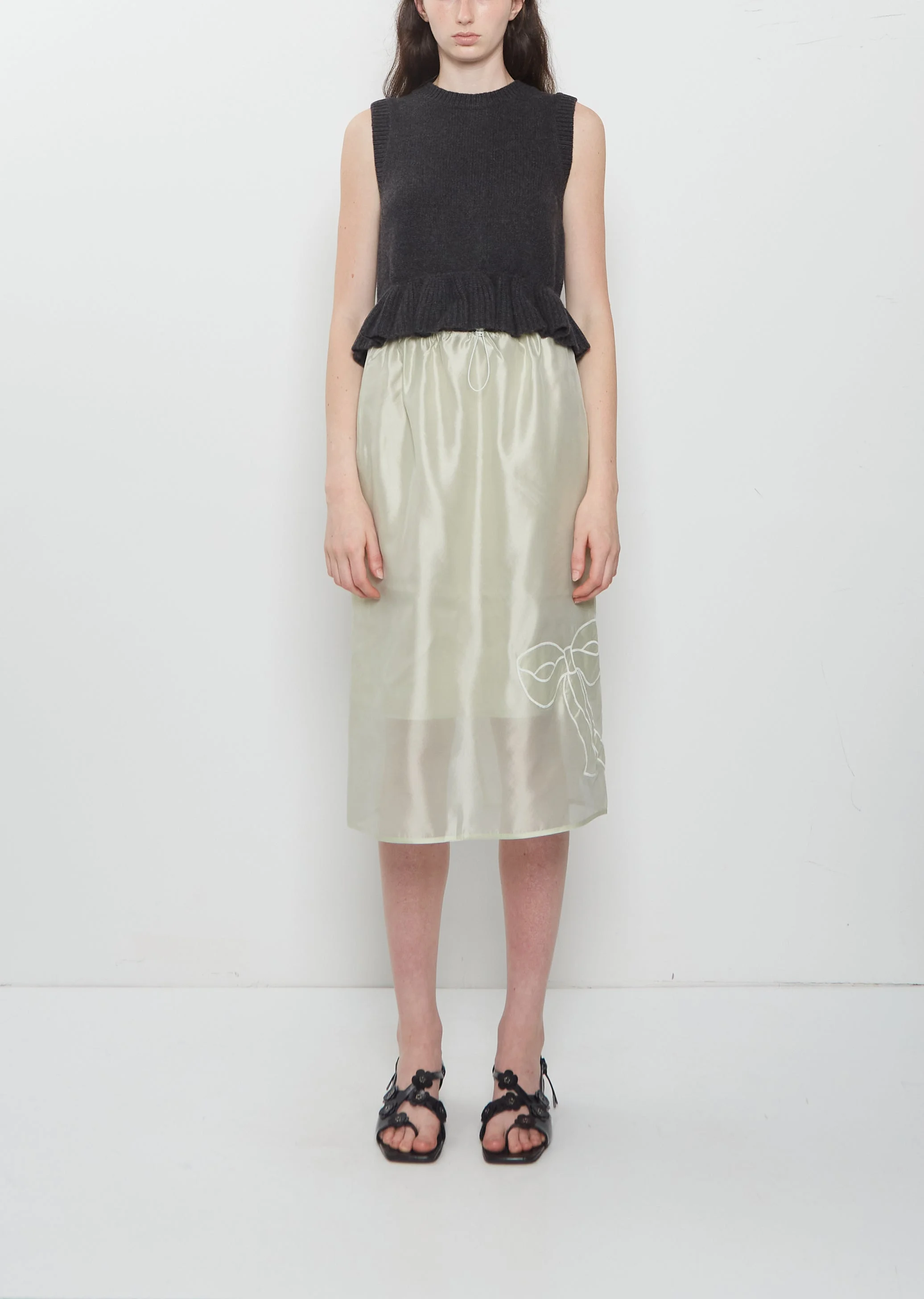 Bria Hybrid Organza Skirt - 1