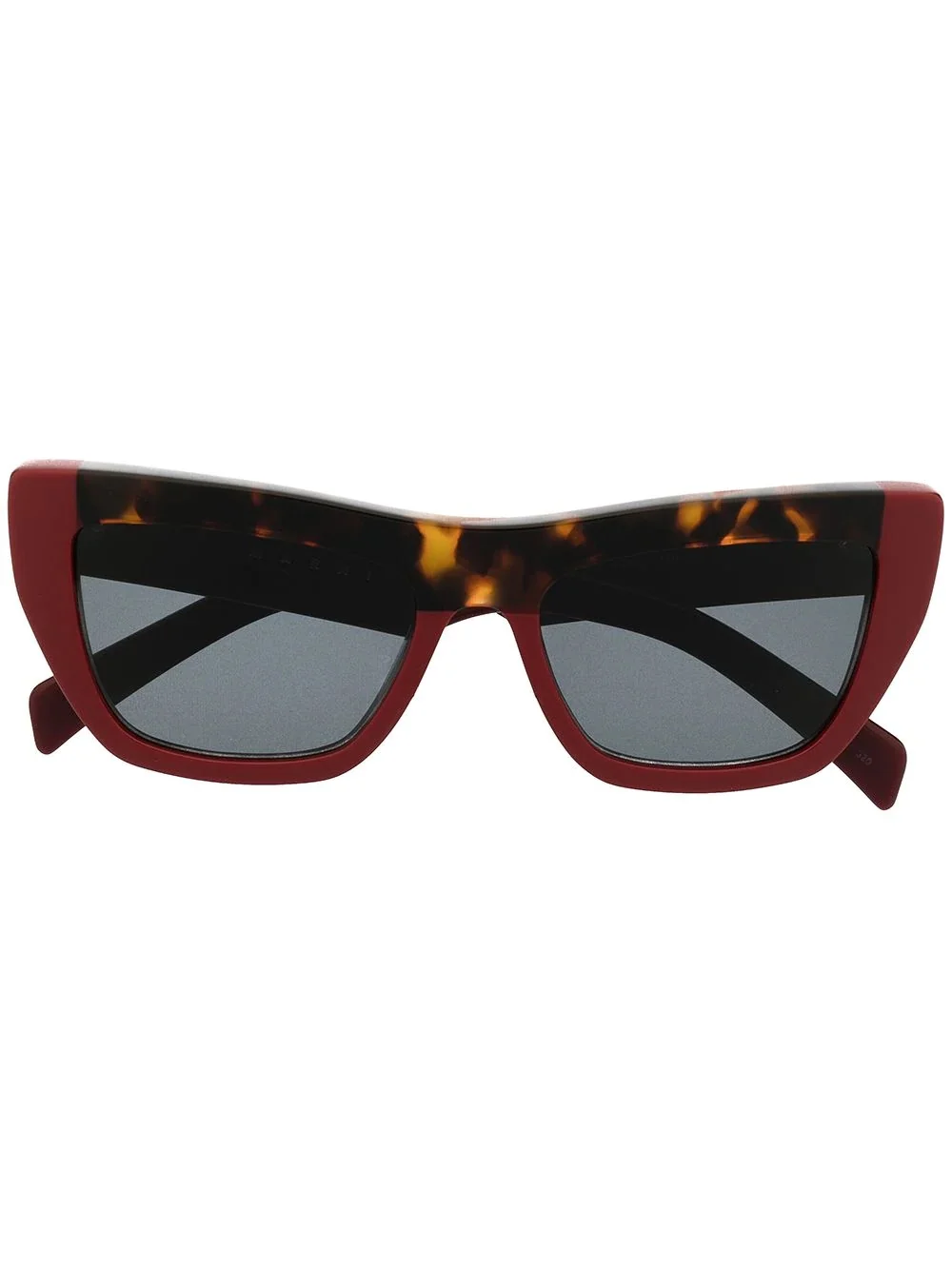 colour-block cat-eye sunglasses - 1
