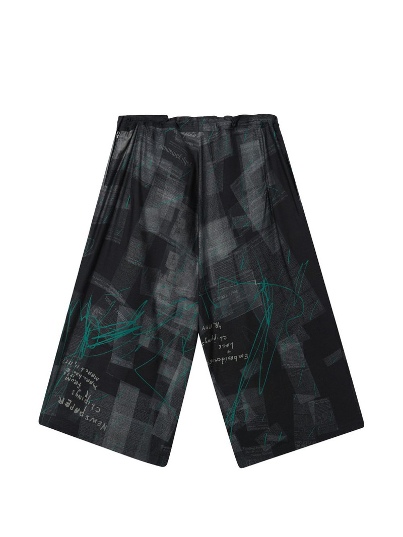 graphic-print wide-leg trousers 1