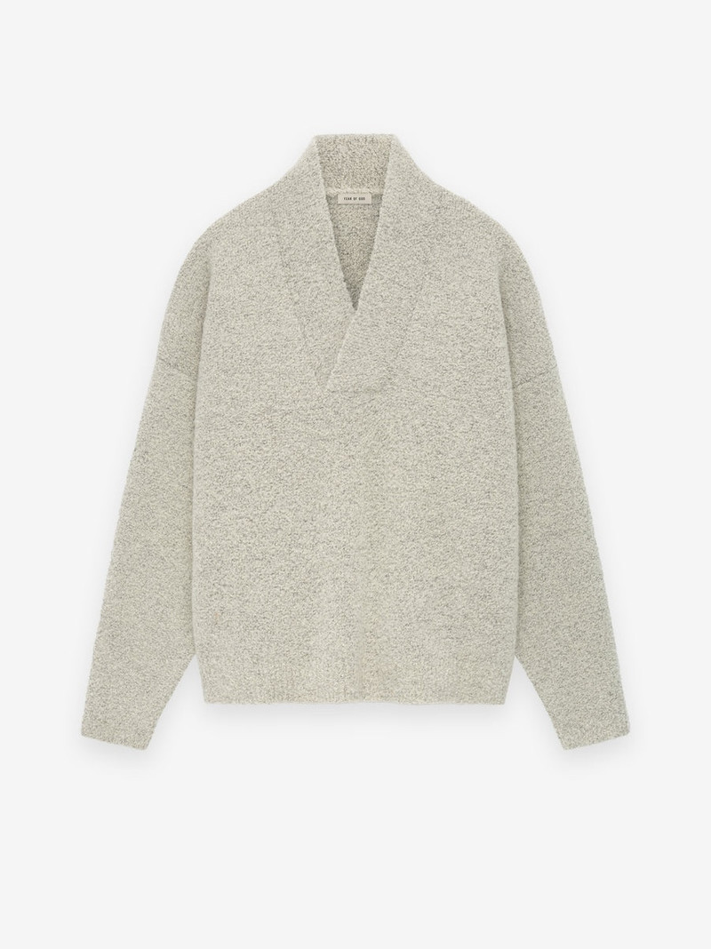 Wool Mohair V-Neck Sweater - 1