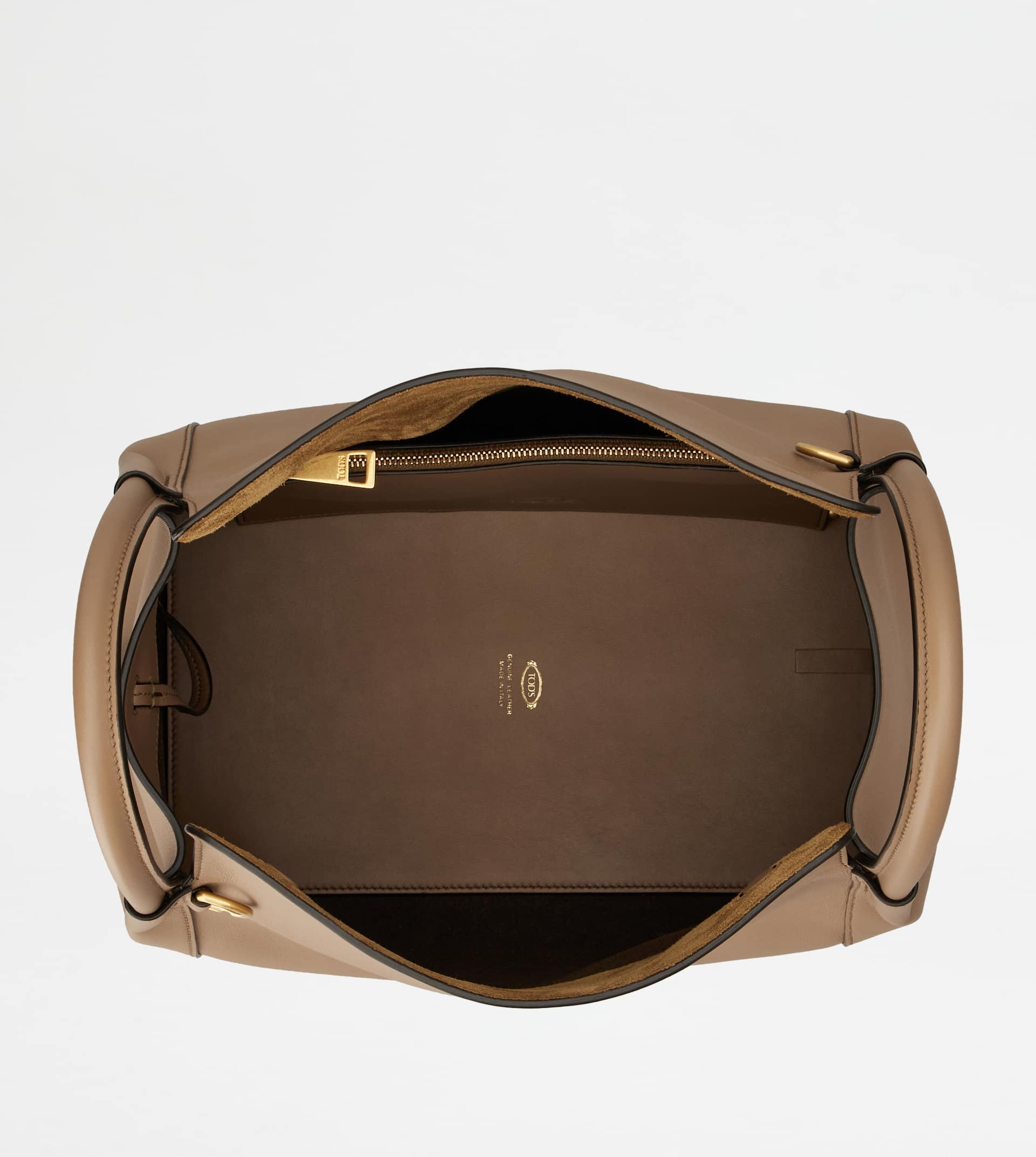 SATCHEL IN LEATHER SMALL - BEIGE - 6
