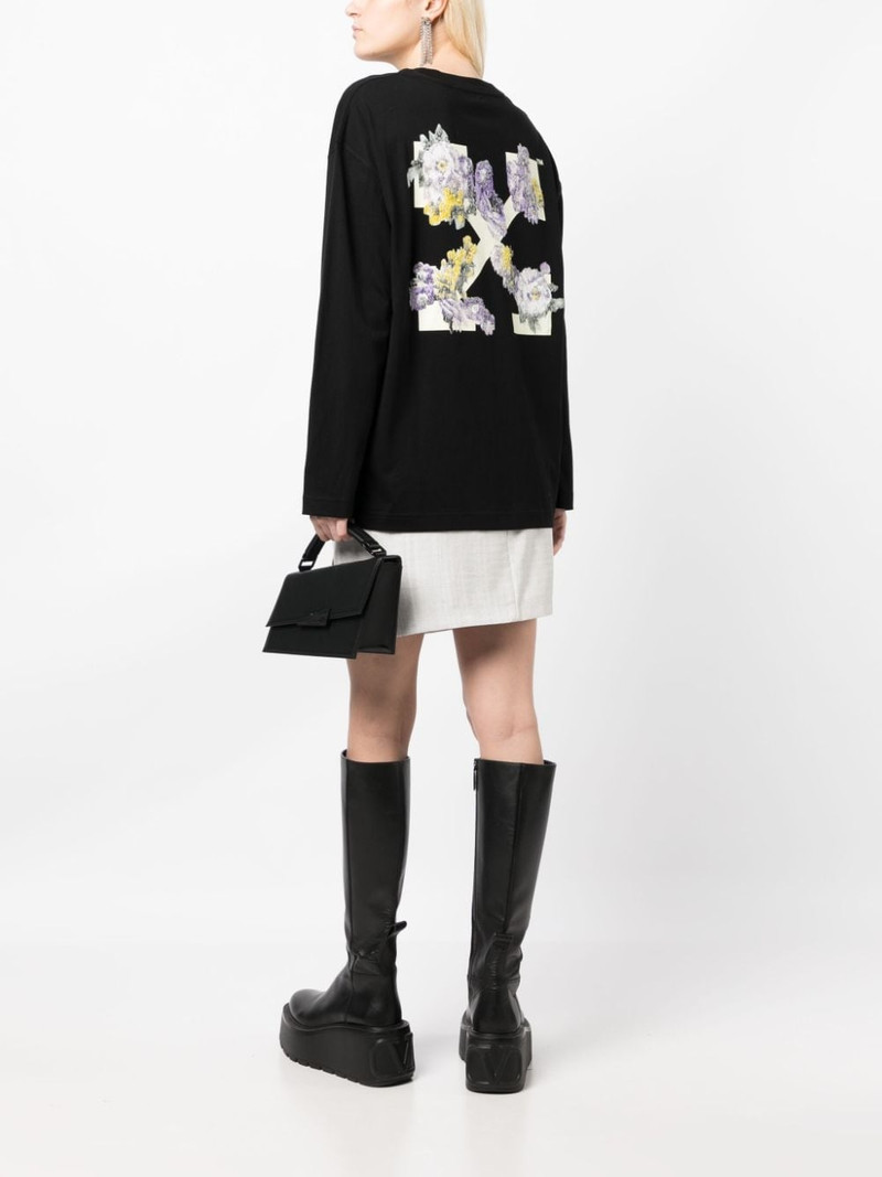 Off-White Flower Arrow cotton sweatshirt outlook