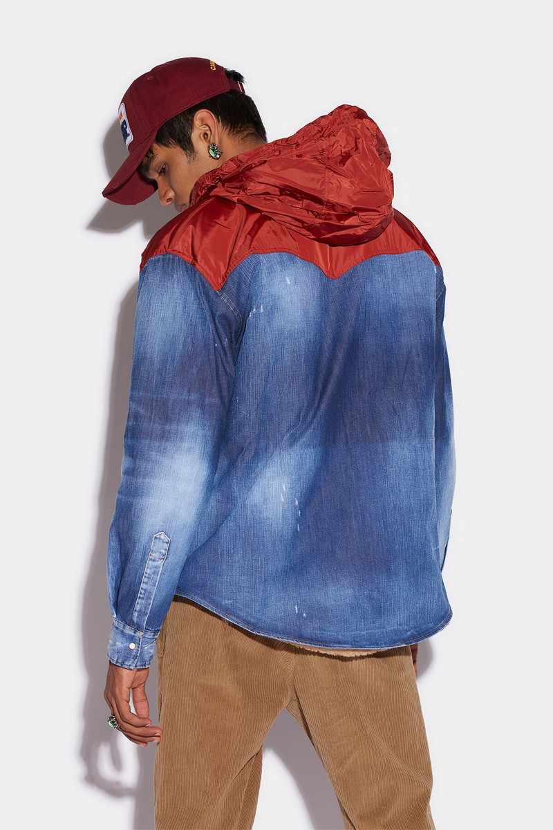 DSQUARED2 TECHNO HOODED MILITARY SHIRT outlook