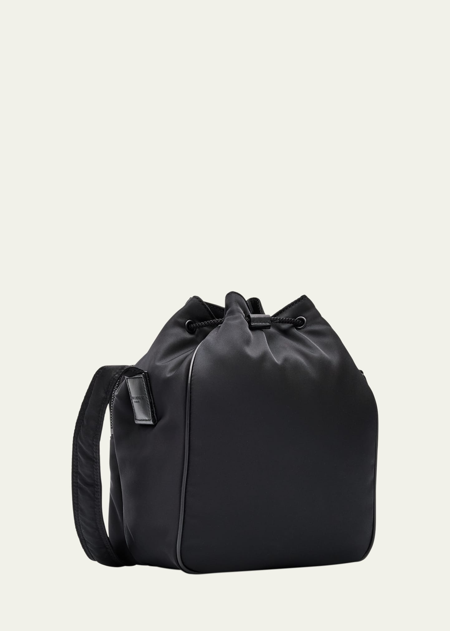 Men's Niki Small YSL Bucket Crossbody Bag in Nylon - 3
