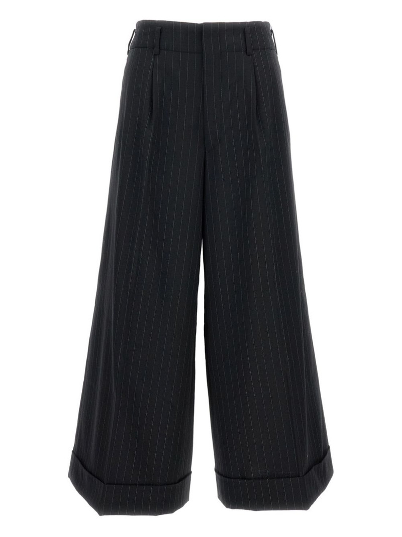 pinstripe cuffed trousers 1
