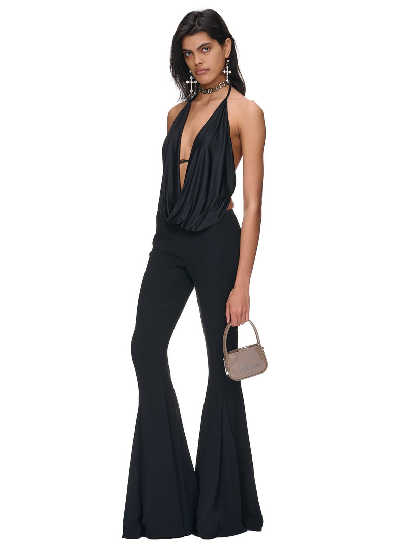 Blumarine Cady Bell-Bottom Pants outlook