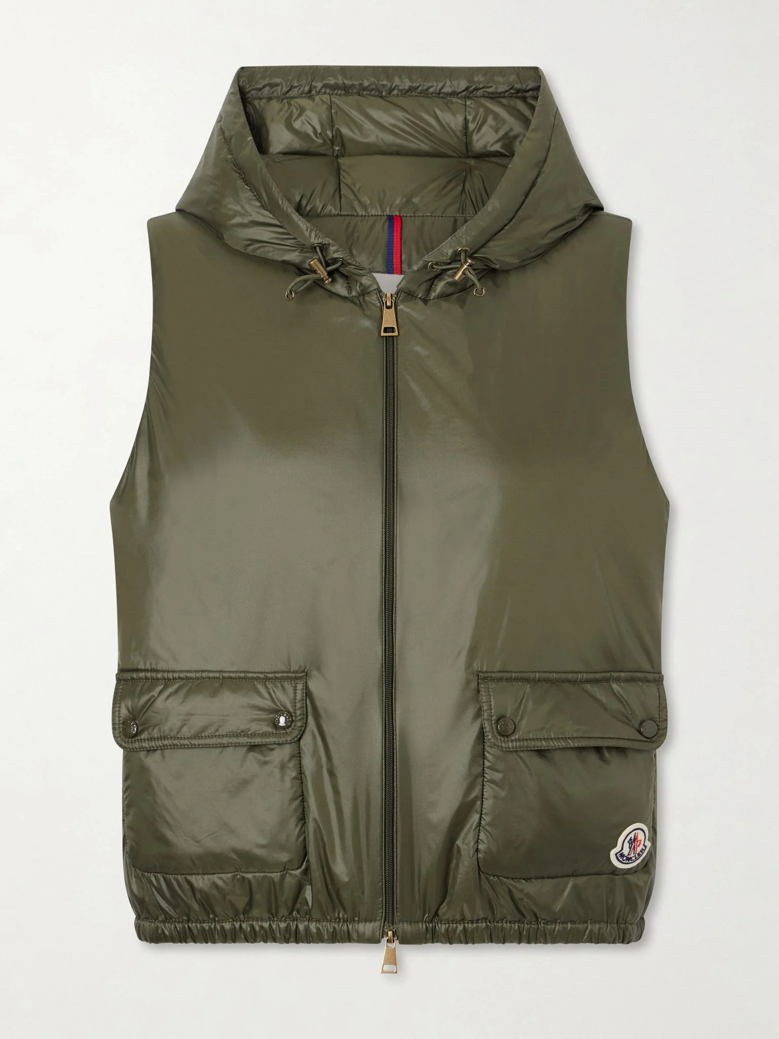 Lansette hooded shell vest Dark green - 1