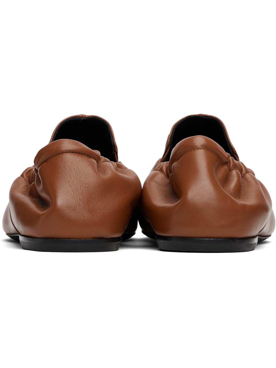 Tan Elasticized Loafers - 2
