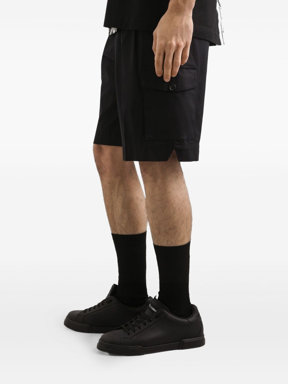 pleated cargo shorts - 4