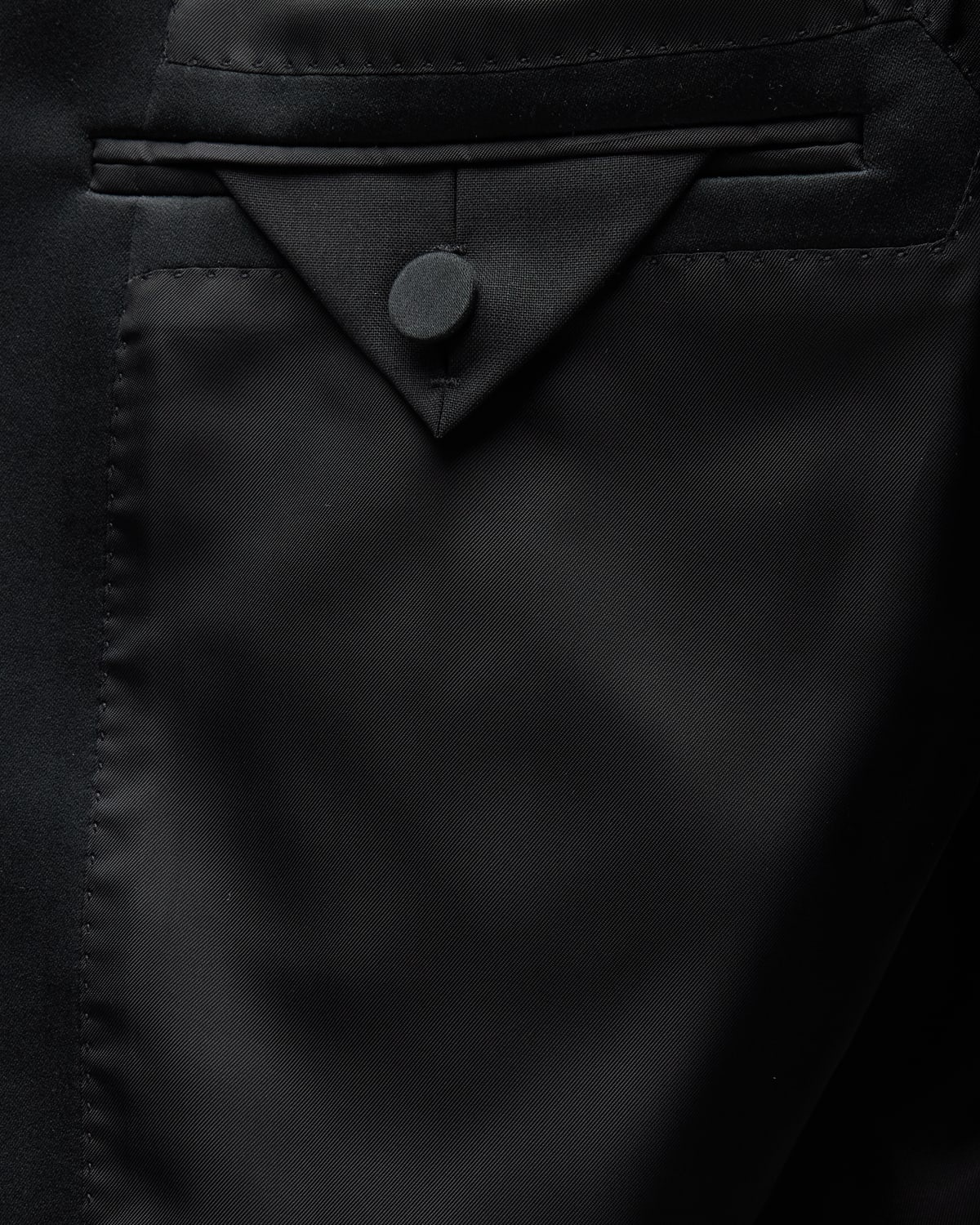 Men's Wool-Mohair Solid Tuxedo - 7