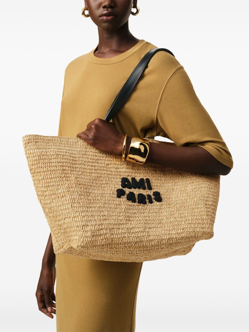 raffia tote bag - 2