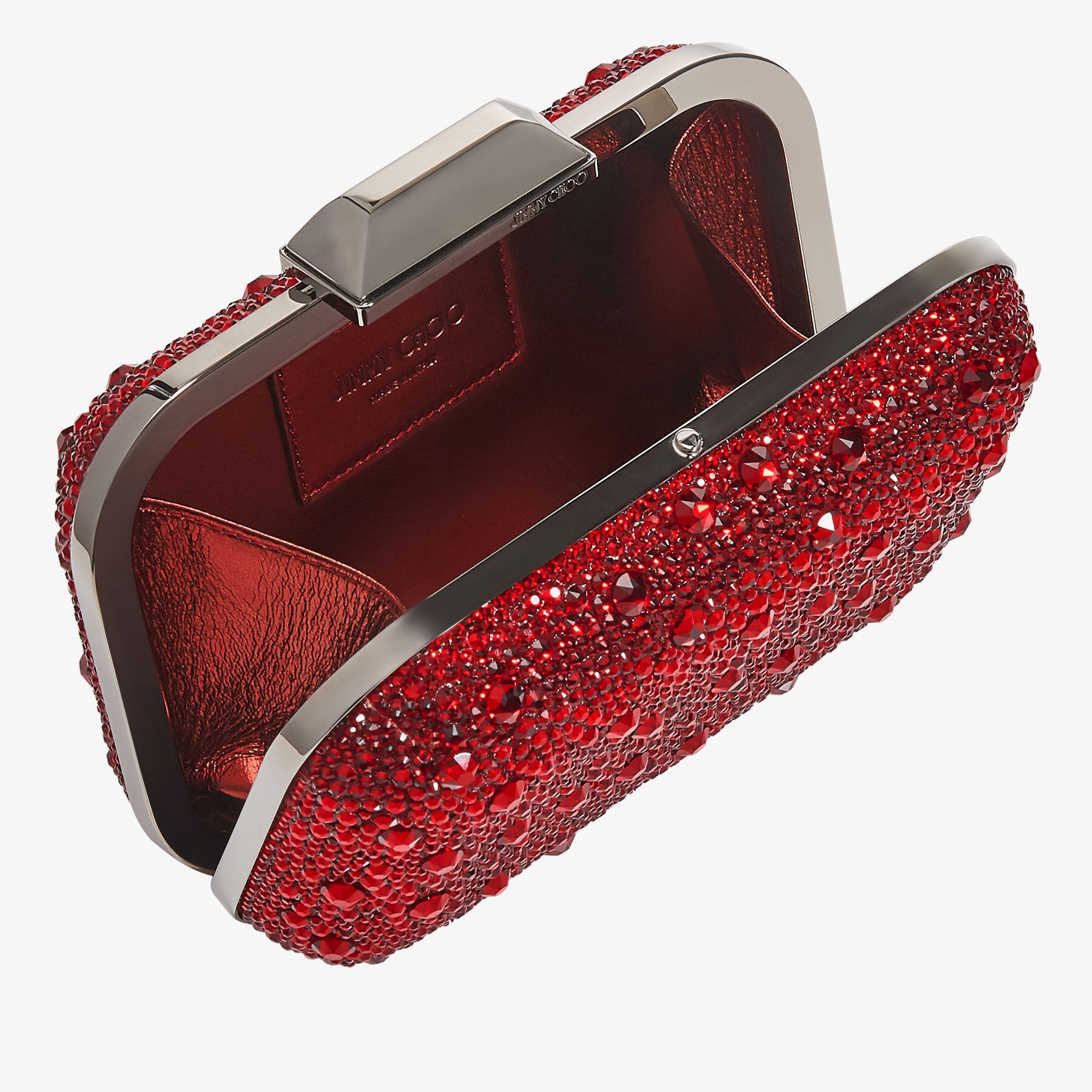Cloud
Red Crystal Covered Clutch Bag - 3