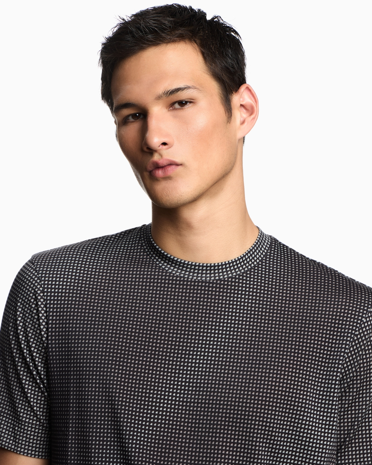 ASV JERSEY T-SHIRT WITH ALL-OVER OP-ART PRINT - 5