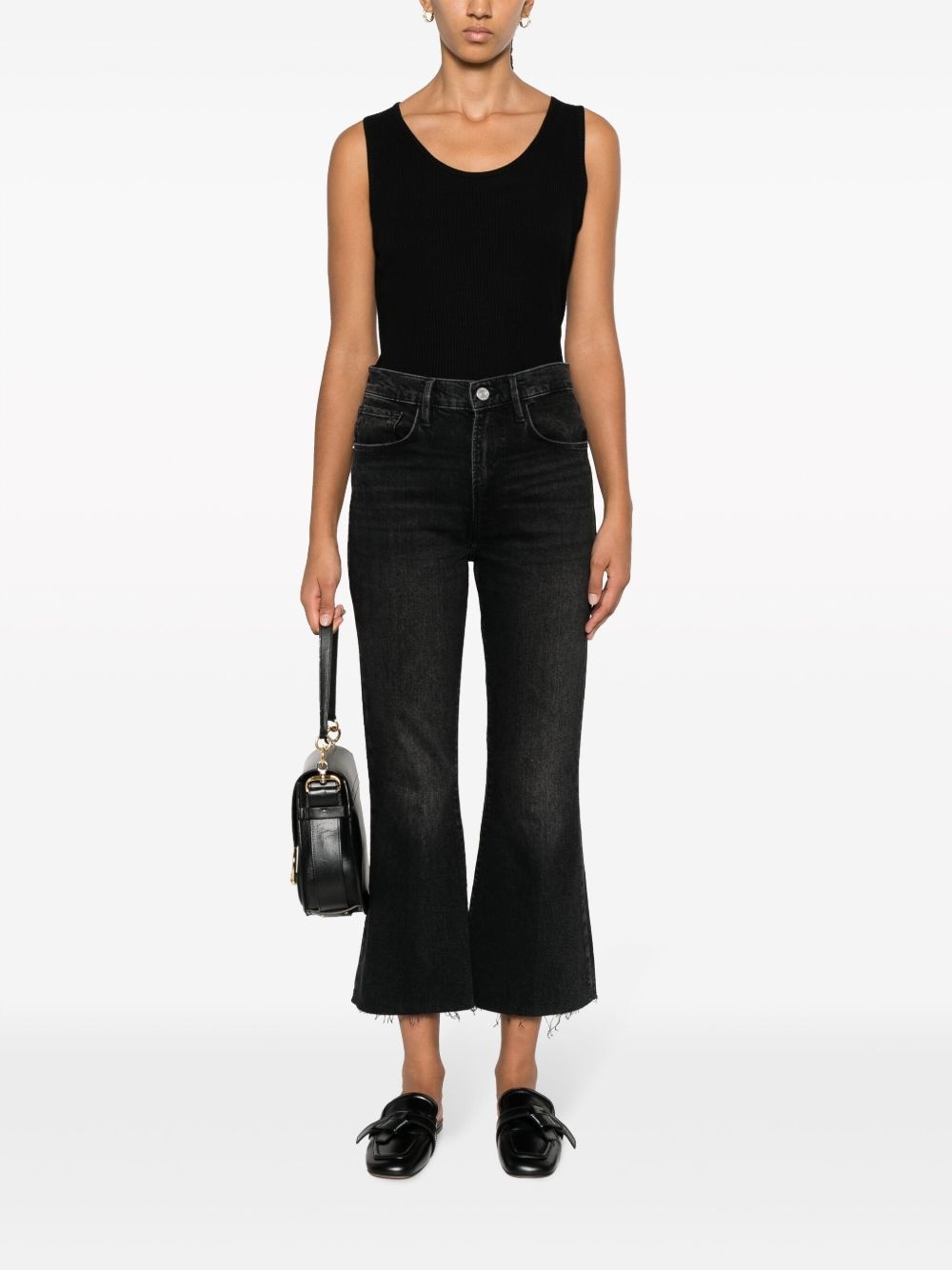 scoop-neck ribbed-knit tank top - 2