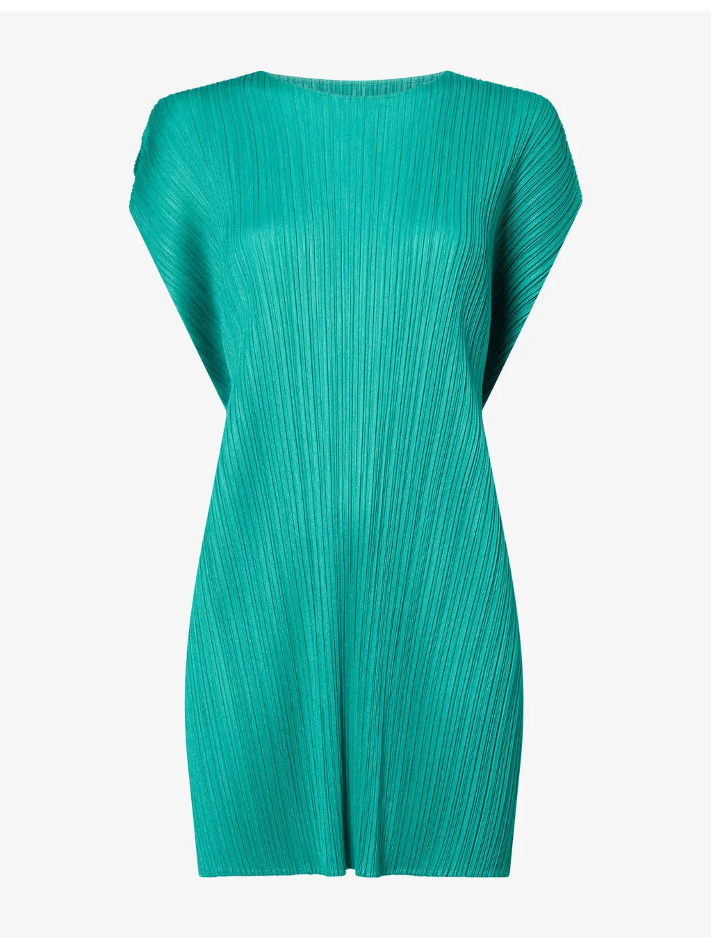 Boxy-Fit Pleated Knitted Dress - 1