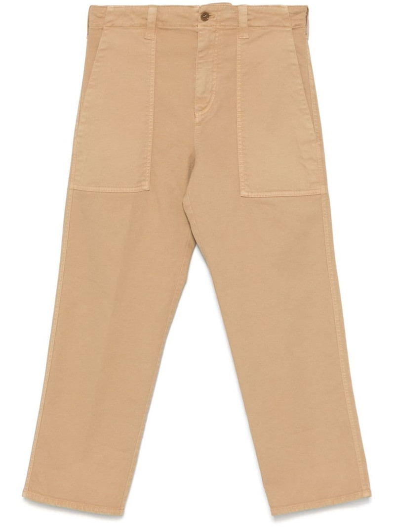 gabardine cropped trousers 1