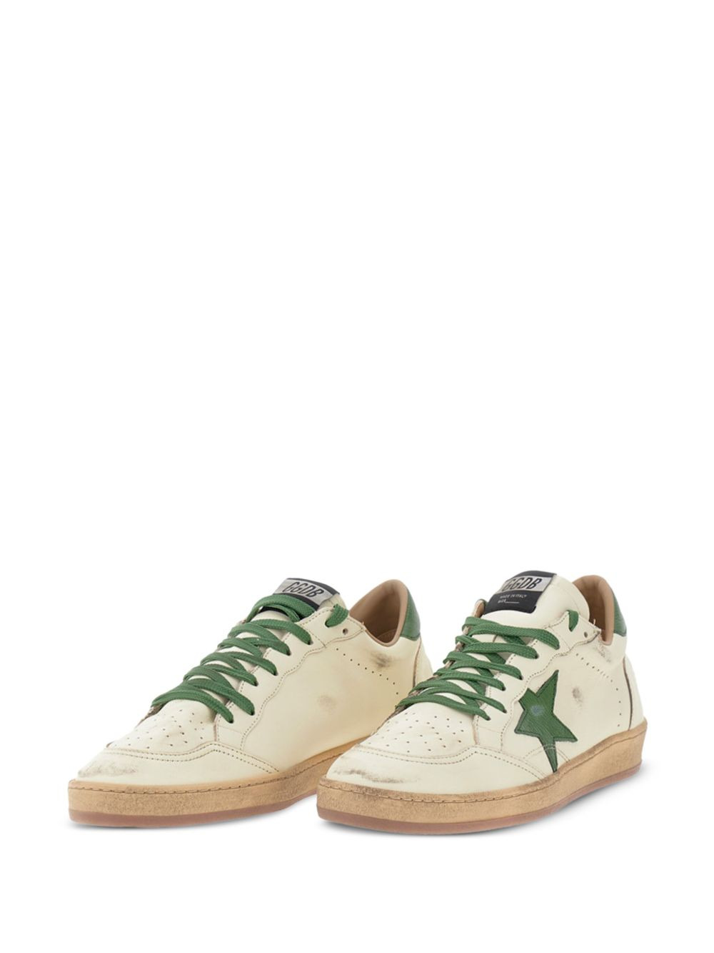 leather star trainers - 2