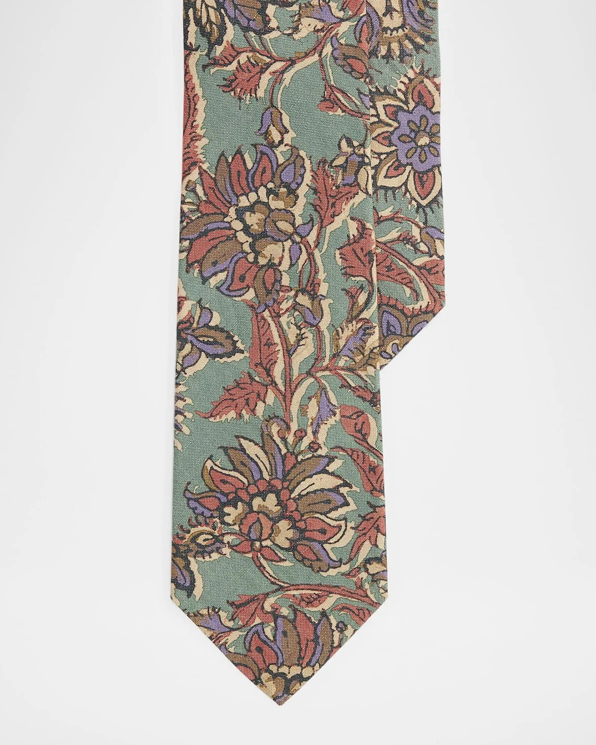 Paisley Silk-Linen Tie - 1