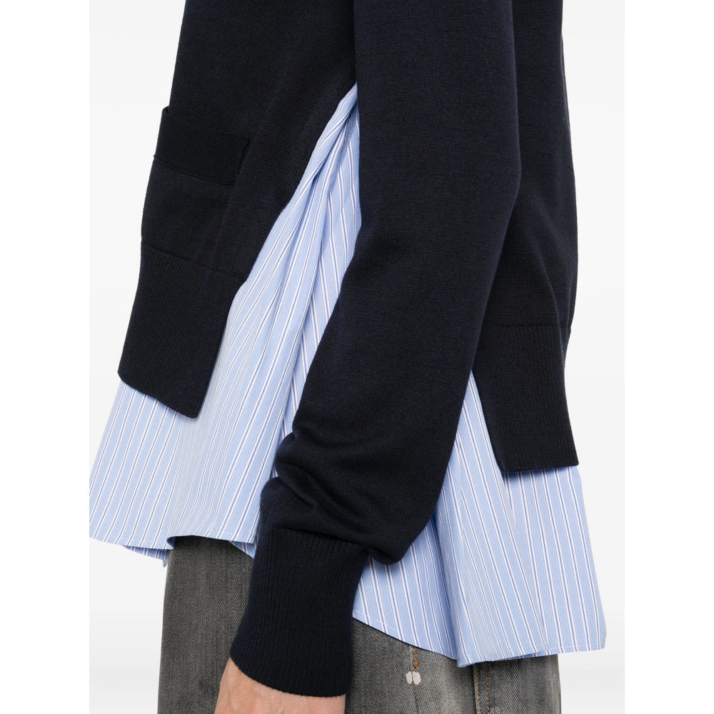 Sacai Blue Knitwear - Cardigans Women - 4
