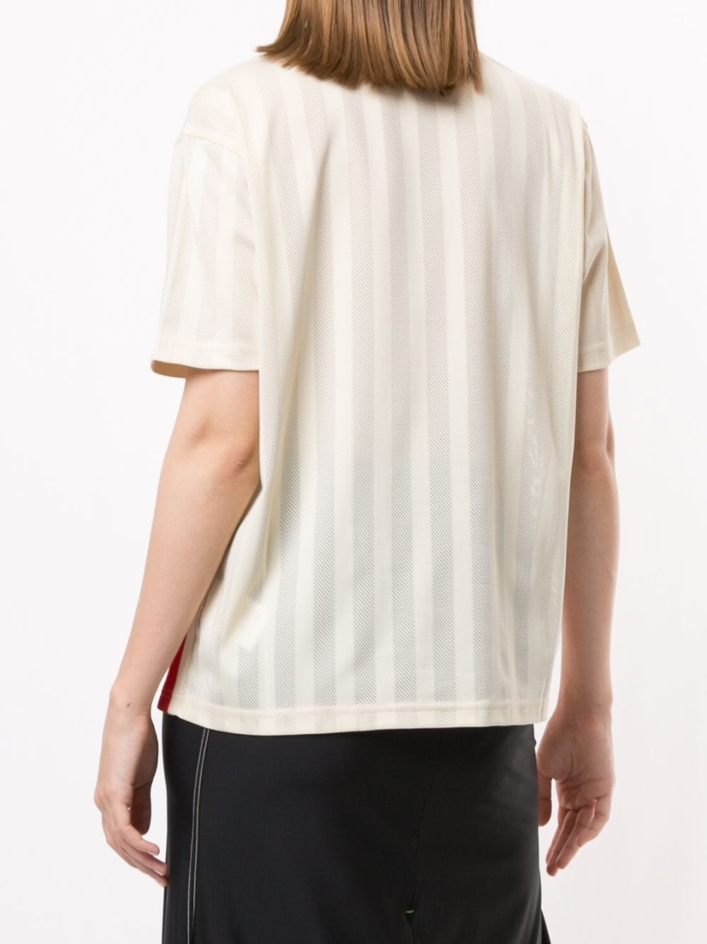 sports mesh stripe T-shirt - 4