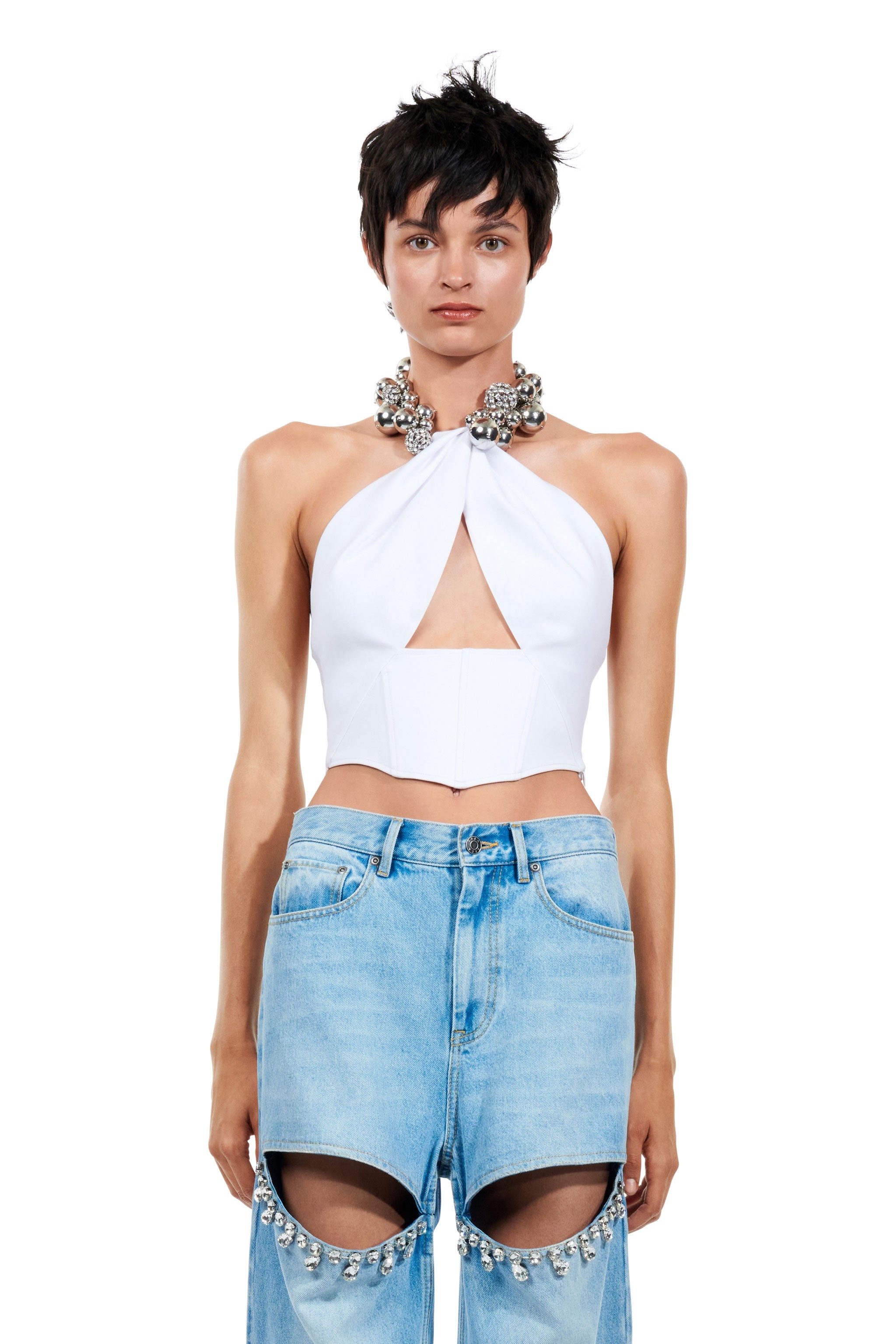 GRAPE CLUSTER HALTER TOP - 3
