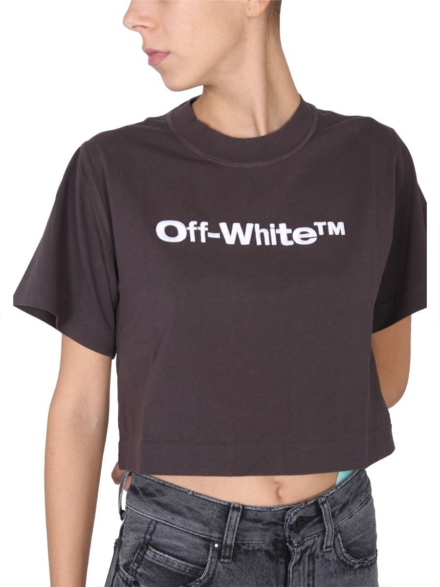 OFF-WHITE CROPPED FIT T-SHIRT - 3