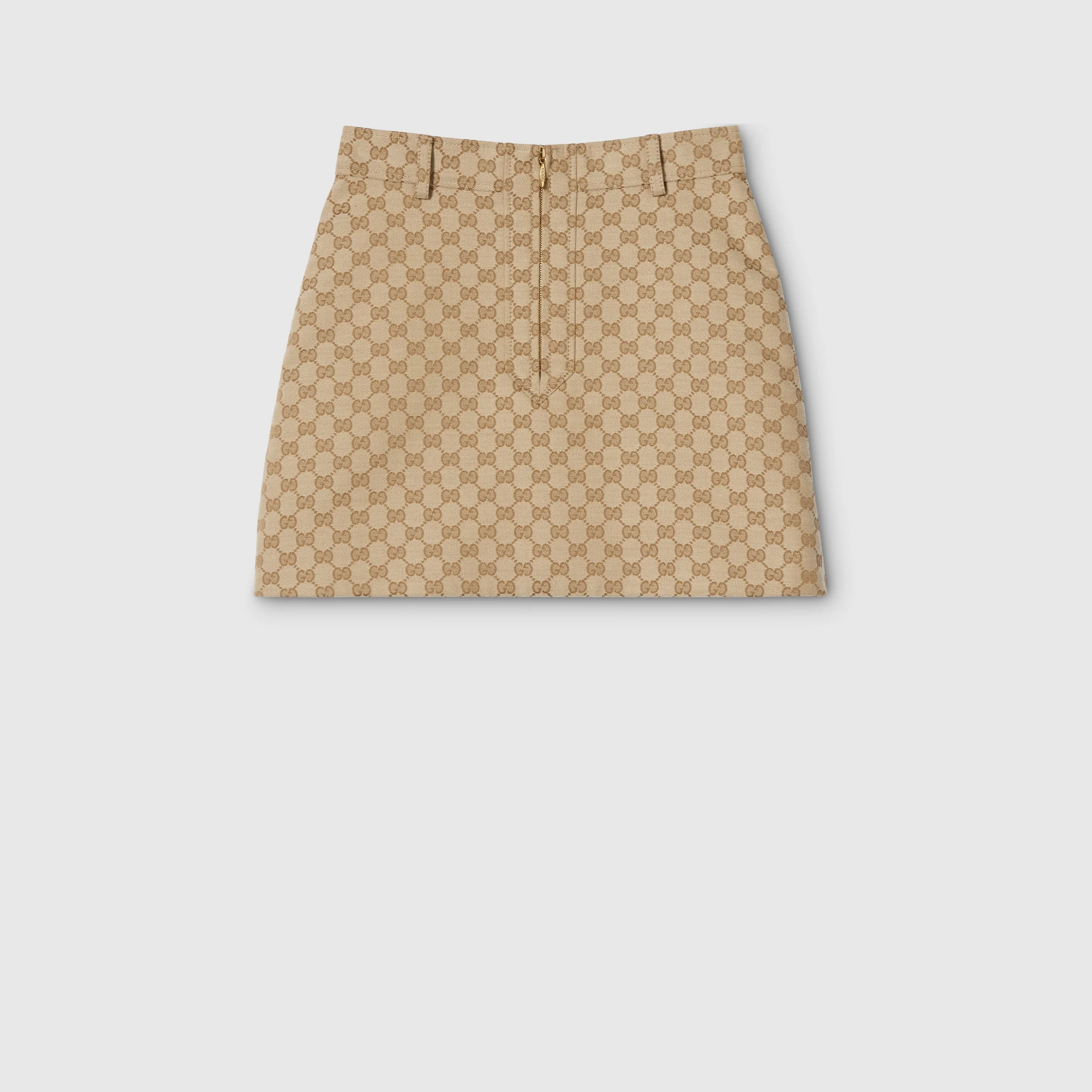 GG cotton canvas jacquard fabric skirt - 1